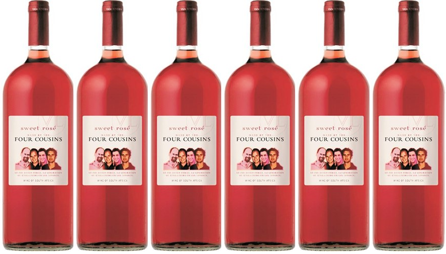 Four Cousins Natural Sweet Rose (Case of 6)